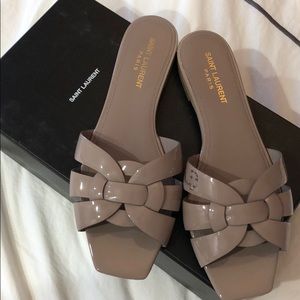 Saint Laurent Nu Pieds slides sandal 39 8.5